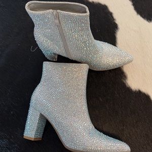 Sparkly boots.